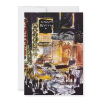NYC THEATRE DISTRICT THEMED INVITATION ~ Sweet 16
