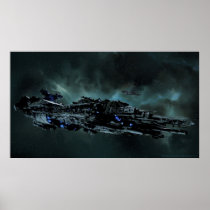 Nydenion Battleship Tucana at Sytaris Plakate