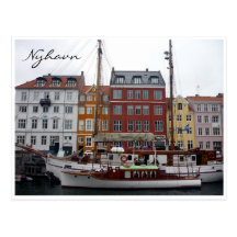 nyhavn denmark postcard