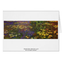 Nymphéas (Water Lily) By Claude Monet Card