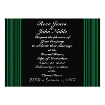 Nyx (Green) Wedding Invitation