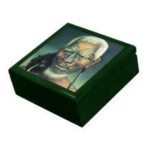 NZ Maori Chieftain Tukukino by Gottfried Lindauer Jewelry Box