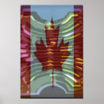 O CANADA -  Artistic Maple Leaf Artistic Posters