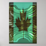 O CANADA -  Artistic Maple Leaf Artistic Posters