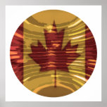 O CANADA -  Artistic Maple Leaf Poster