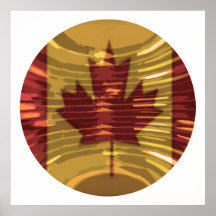 O CANADA -  Artistic Maple Leaf Poster