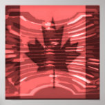 O CANADA -  Artistic Maple Leaf Poster