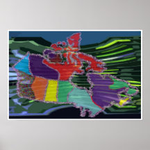 O CANADA -  Artistic Maple Leaf Poster