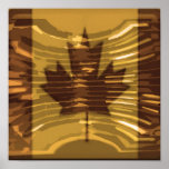 O CANADA -  Artistic Maple Leaf Poster