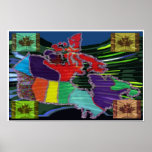 O CANADA -  Artistic Maple Leaf Posters