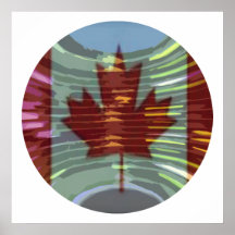 O CANADA -  Artistic Maple Leaf Posters