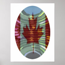 O CANADA -  Artistic Maple Leaf Posters