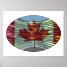 O CANADA -  Artistic Maple Leaf Print