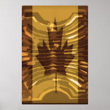 O CANADA -  Artistic Maple Leaf Print