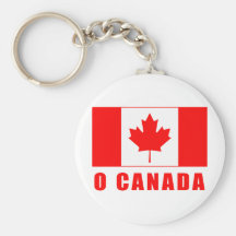 O CANADA with Canadian Flag Tshirts Keychain