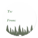 O Christmas Trees - Christmas GIft labels stickers