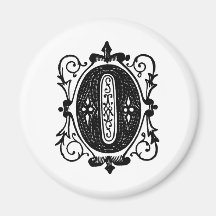 O Decorative Letter Magnet