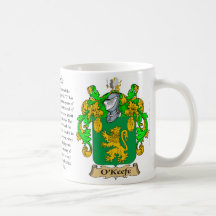 O’Keefe Family Coat of Arms Coffee Mug