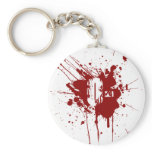 O Negative Blood Type Donation Vampire Zombie Key Chain
