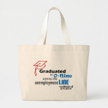 O-nine unemployment line canvas bag