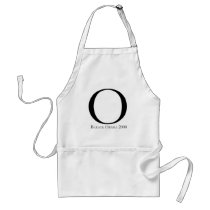 O: Obama for President T-shirt Aprons