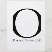 O: Obama for President T-shirt Flyer