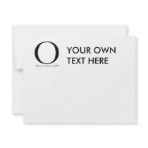 O: Obama for President T-shirt Custom Invitation