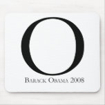 O: Obama for President T-shirt Mouse Pad