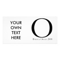 O: Obama for President T-shirt Photo Greeting Card