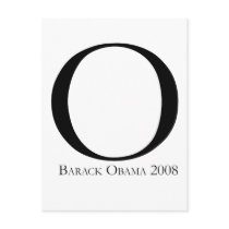 O: Obama for President T-shirt Postcards