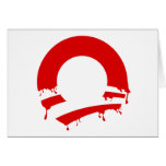 O (Obama V) Greeting Card