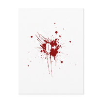 O Positive Blood Type Donation Vampire Zombie Postcards