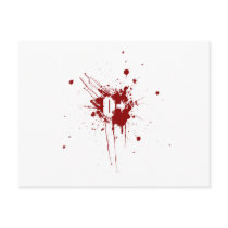 O Positive Blood Type Donation Vampire Zombie Post Card