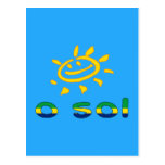 O Sol - The Sun in Brazilian Summer Vacation Post Cards