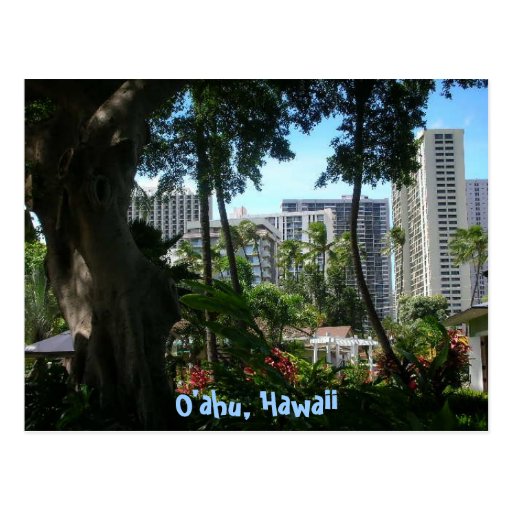 O'ahu, Hawaii postcard