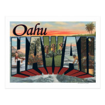 Oahu, HawaiiLarge Letter ScenesOahu, HI Postcard
