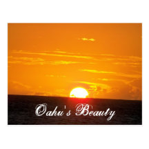 Oahu's Beauty Postcard