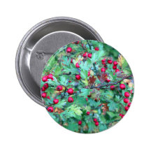 Oak and berries button