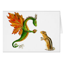Oak Dragon Greeting Cards