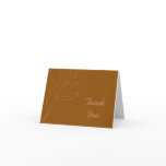 Oak Leaf Thank You Note Card