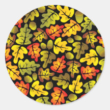 oak leaves sticker
