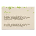 Oak Tree Directions Card Custom Invitation