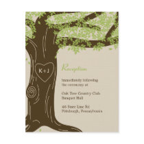 Oak Tree Wedding Reception Card Personalized Invitation