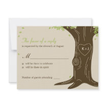 Oak Tree Wedding RSVP / Response Card