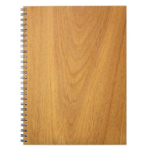 Oak wood grain texture custom notepad notebooks