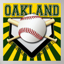 OAKLAND BASEBALL POSTER