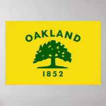 Oakland, California, United States flag Print