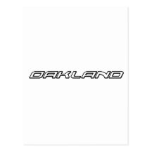 Oakland Font Post Card