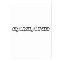 Oakland Font Postcard