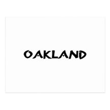 Oakland Graffiti Font Post Cards